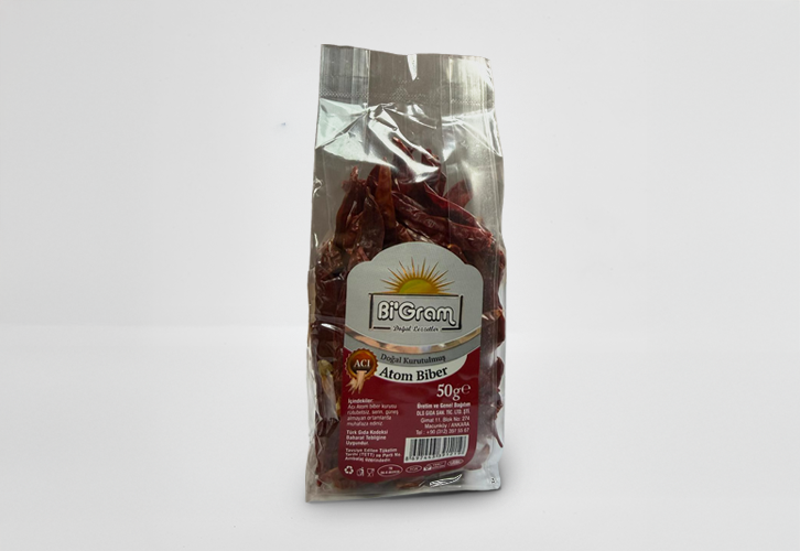 Bİ GRAM ATOM BİBER 50gr.