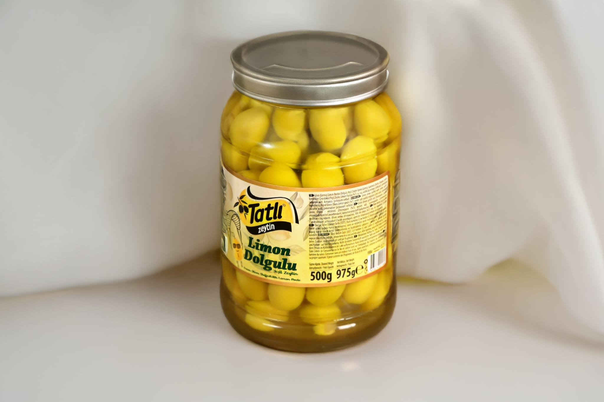 Limonlu yeşil zeytin 500 Gr.