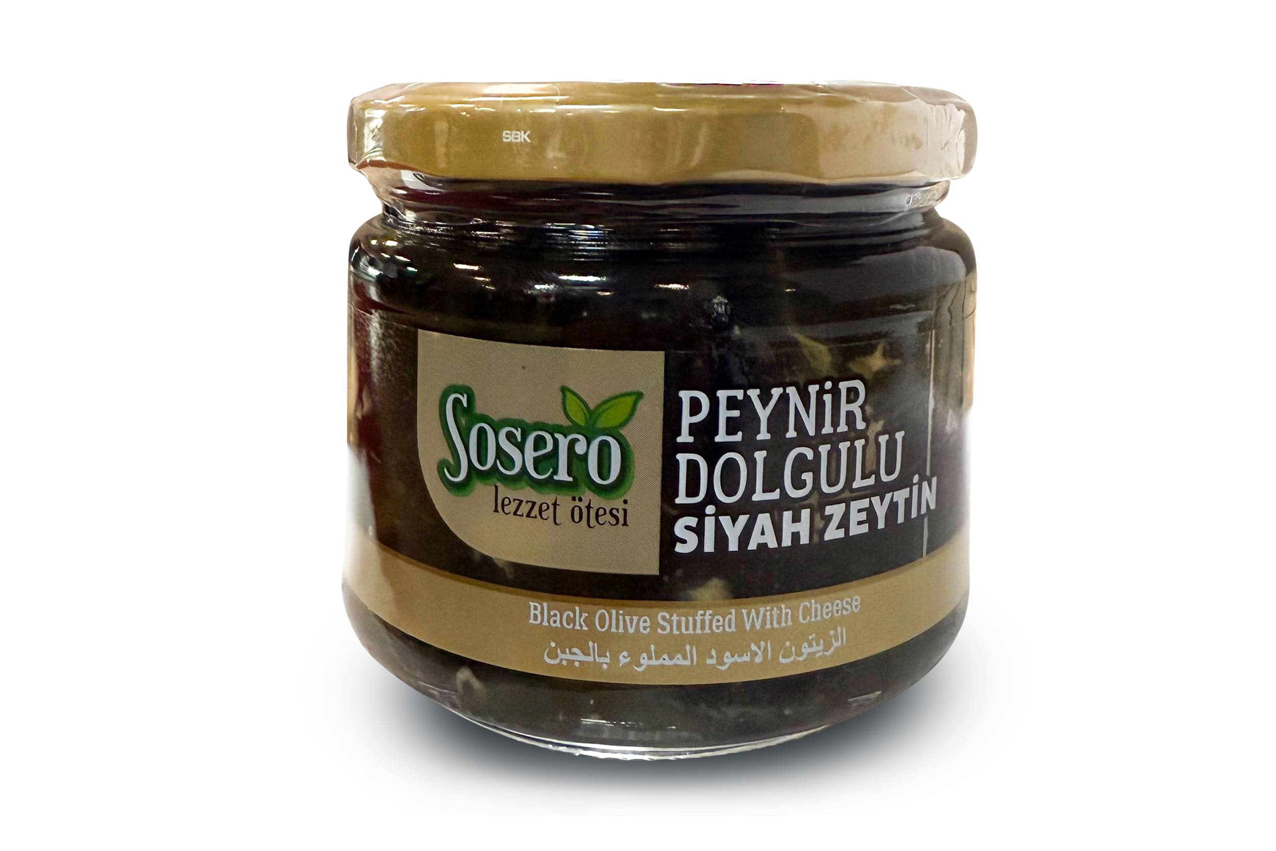 Sosero Peynir Dolgulu Siyah Zeytin 290 G